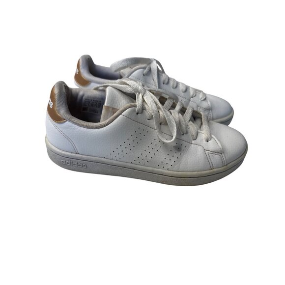 Adidas Womens White & Gold Sneakers size 6.5 - Picture 6 of 8